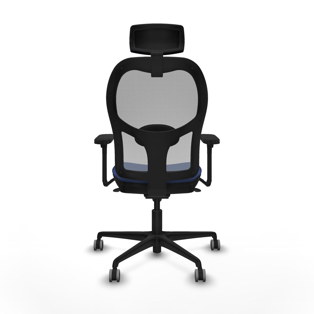 Silla de Oficina con Cabecero Piqueras y Crespo 3D036G2 Azul marino