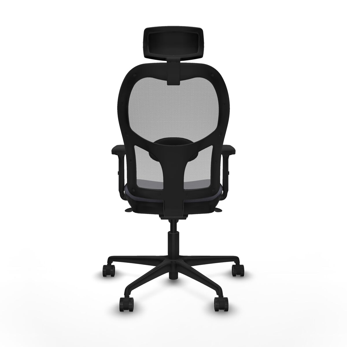 Silla de Oficina con Cabecero Piqueras y Crespo 2D036N2 Gris oscuro