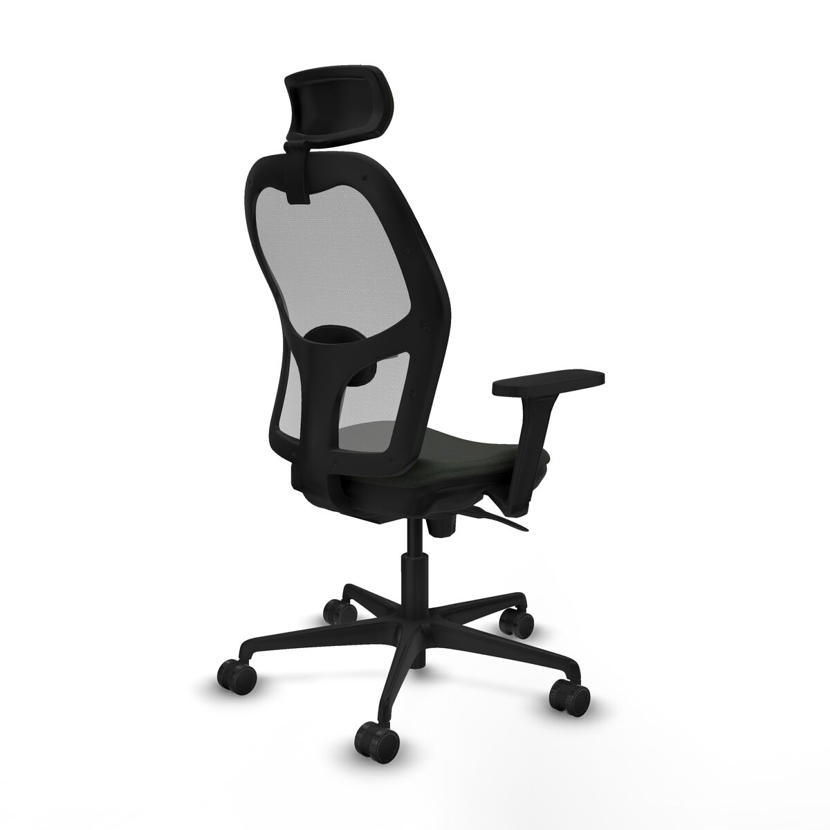 Silla de Oficina con Cabecero Piqueras y Crespo 3D036N2 Negro