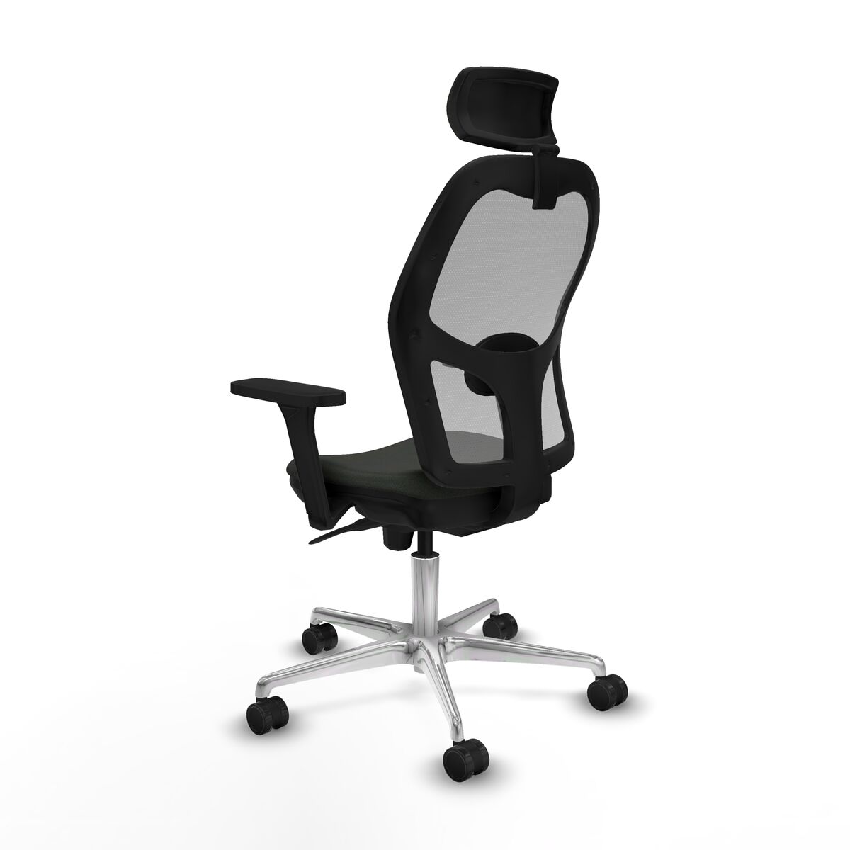 Silla de Oficina con Cabecero Piqueras y Crespo 3D086N2 Negro