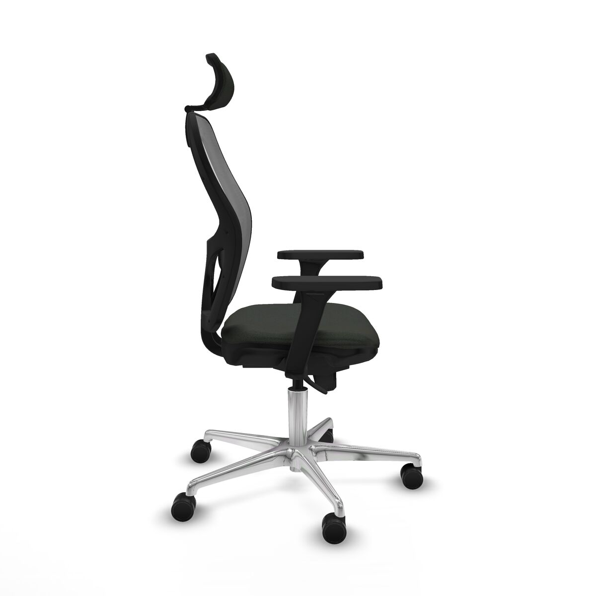 Silla de Oficina con Cabecero Piqueras y Crespo 3D086N2 Negro