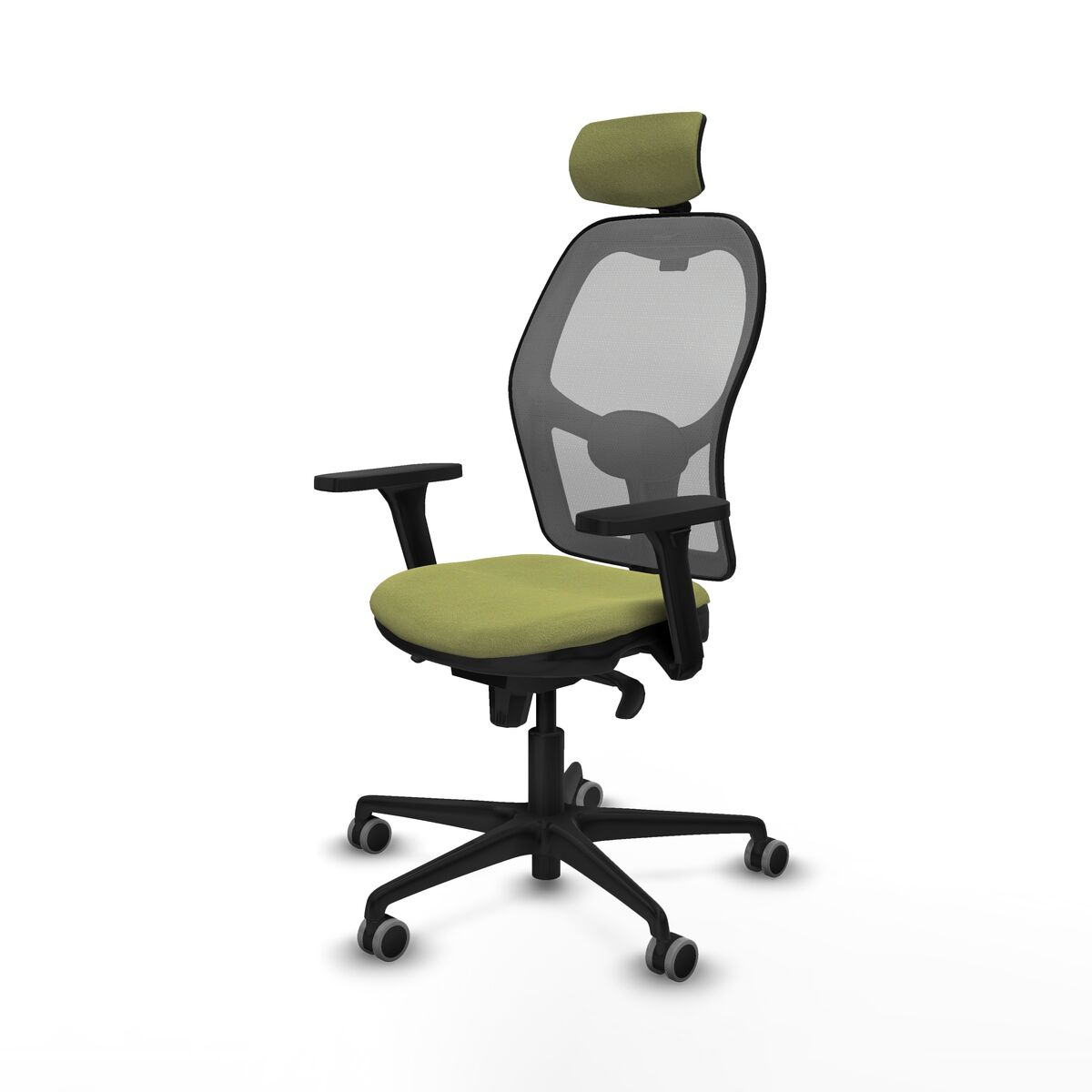 Silla de Oficina con Cabecero Piqueras y Crespo 3D036G2 Verde