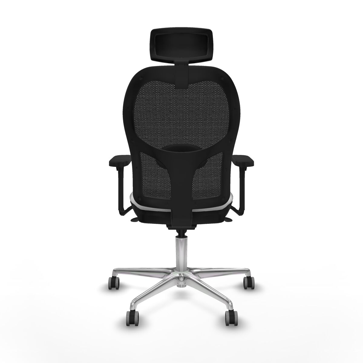 Silla de Oficina con Cabecero Piqueras y Crespo 3D086G2 Blanco