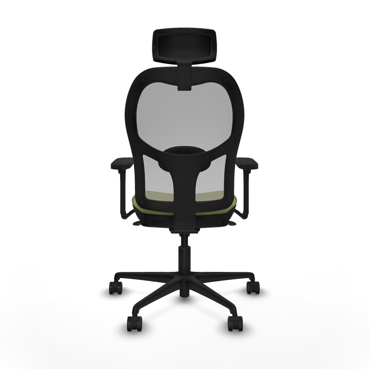 Silla de Oficina con Cabecero Piqueras y Crespo 3D036N2 Verde