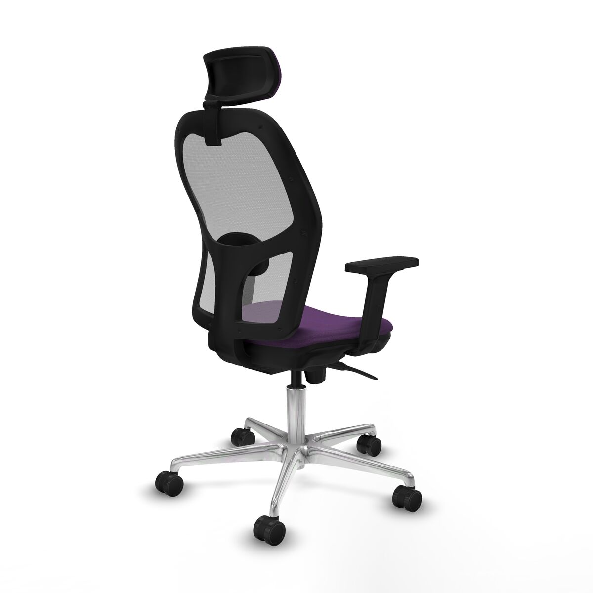 Silla de Oficina con Cabecero Piqueras y Crespo 2D086N2 Morado