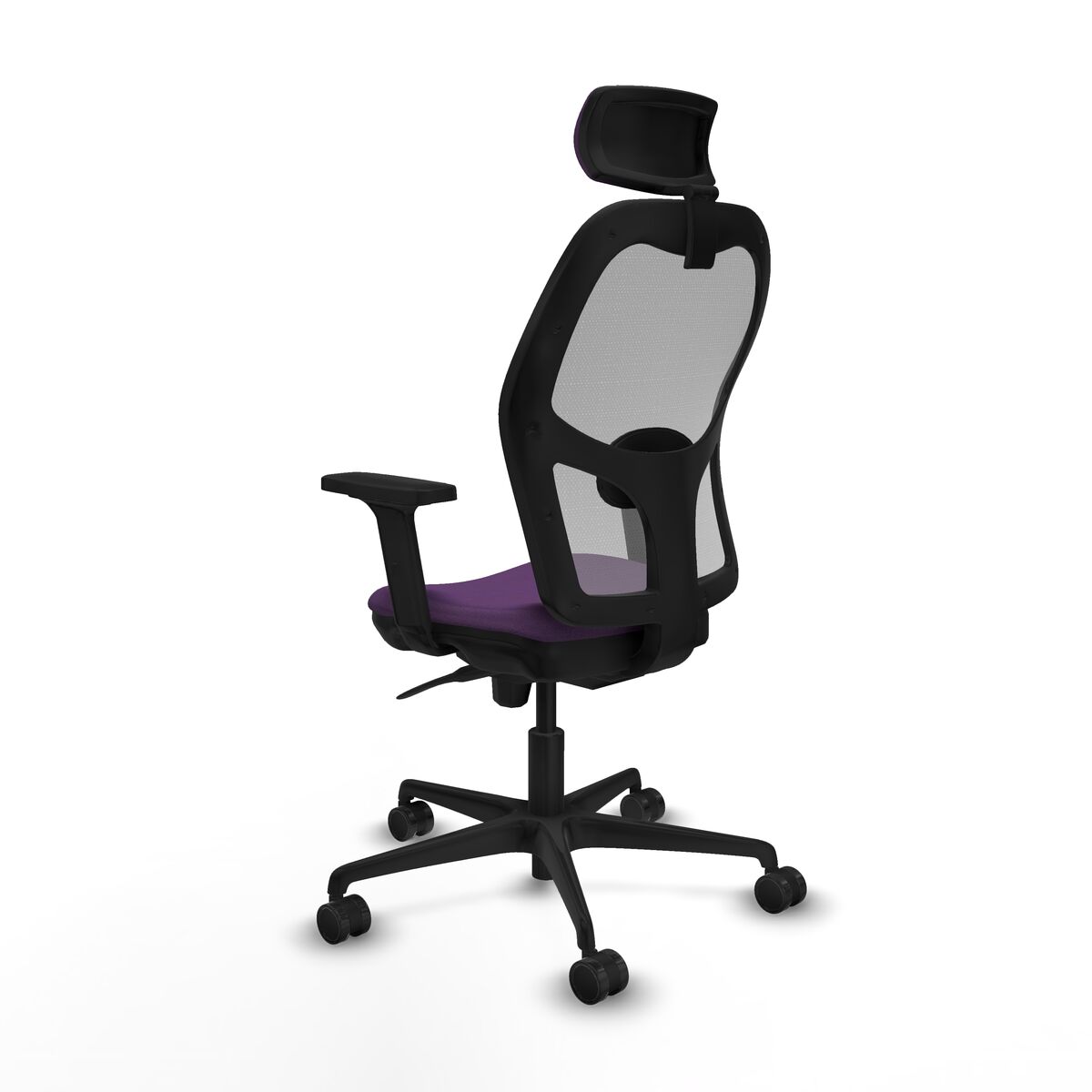 Silla de Oficina con Cabecero Piqueras y Crespo 2D036N2 Morado