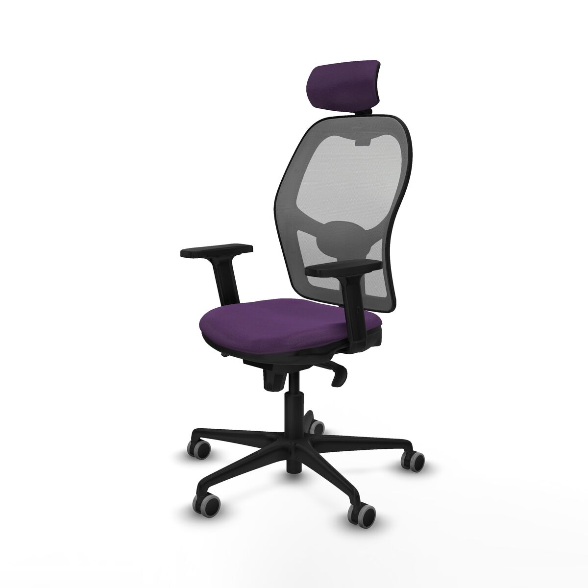 Silla de Oficina con Cabecero Piqueras y Crespo 2D036G2 Morado