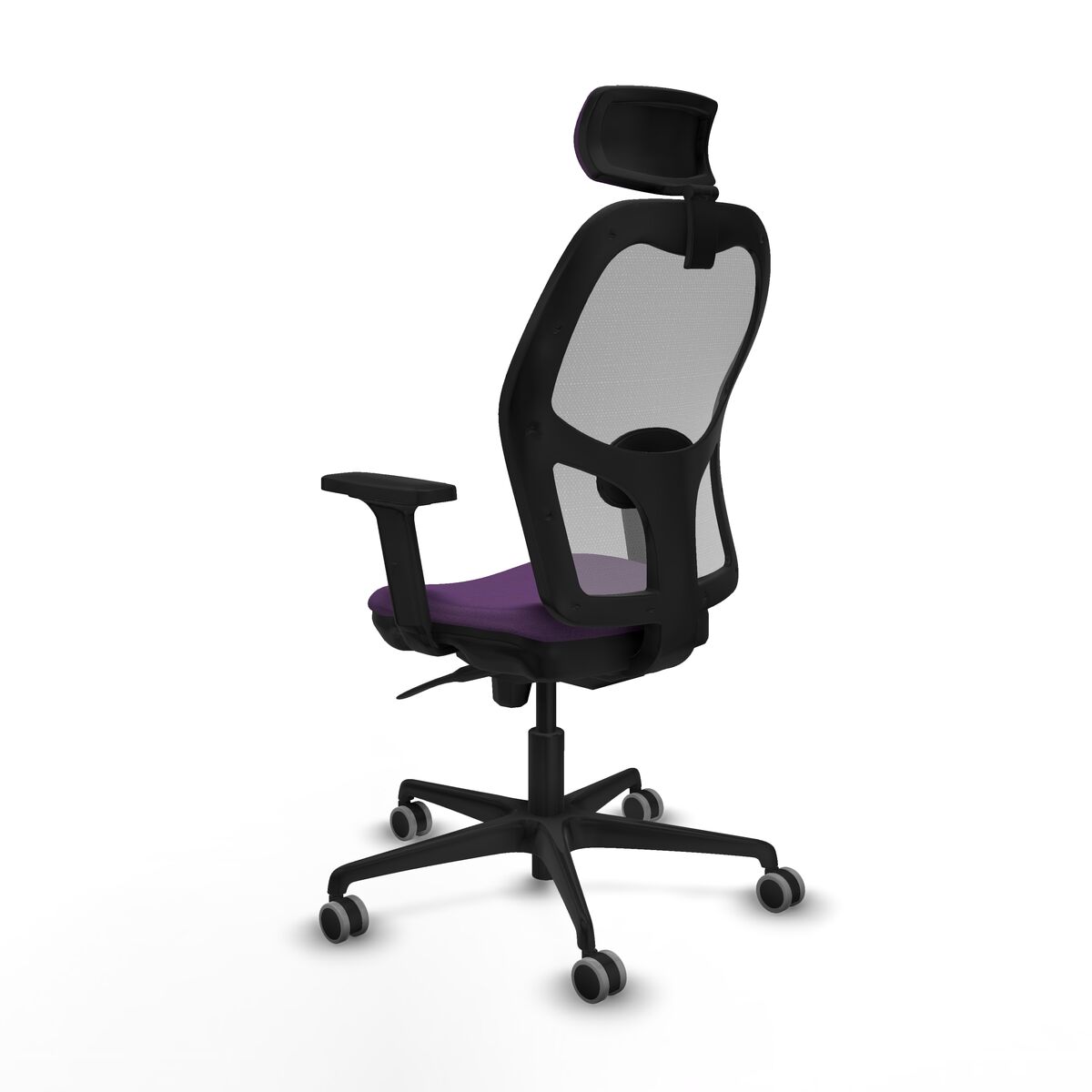Silla de Oficina con Cabecero Piqueras y Crespo 2D036G2 Morado