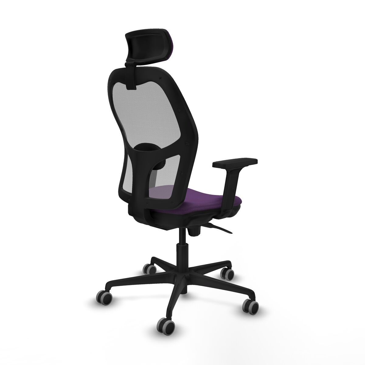 Silla de Oficina con Cabecero Piqueras y Crespo 2D036G2 Morado