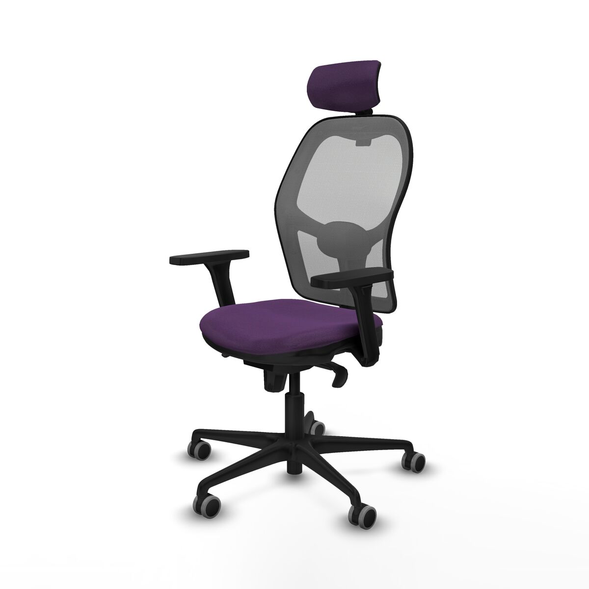 Silla de Oficina con Cabecero Piqueras y Crespo 3D036G2 Morado