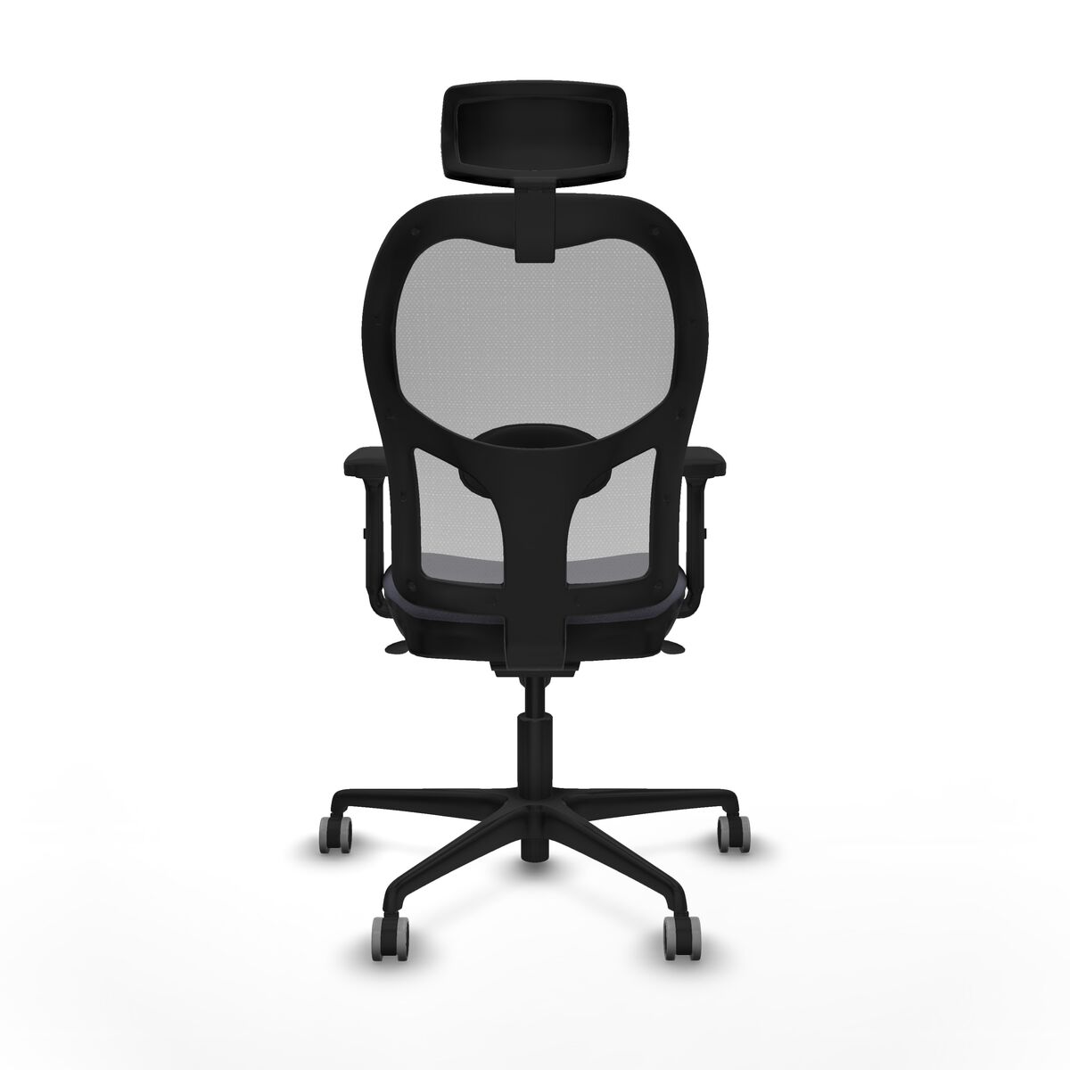 Silla de Oficina con Cabecero Piqueras y Crespo 2D036G2 Gris oscuro