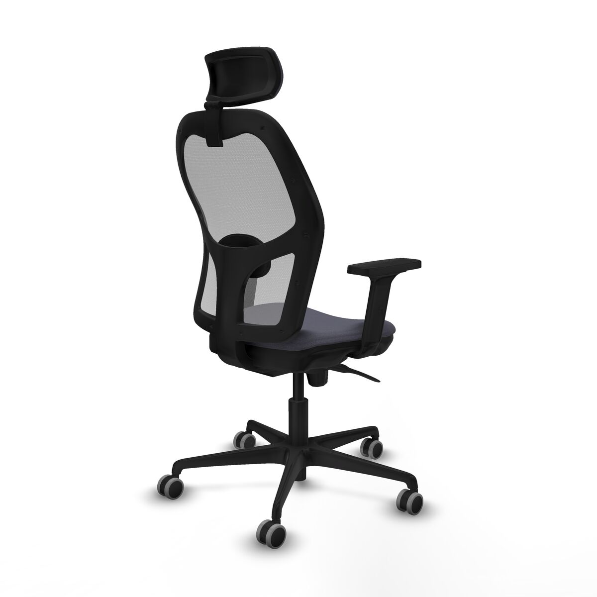 Silla de Oficina con Cabecero Piqueras y Crespo 2D036G2 Gris oscuro