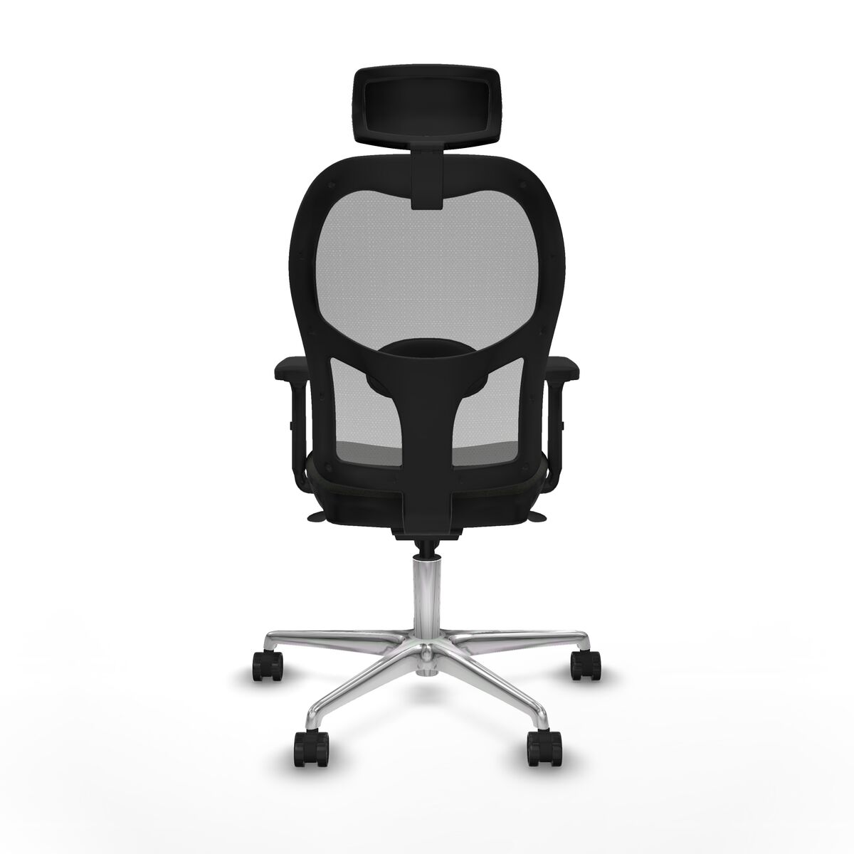 Silla de Oficina con Cabecero Piqueras y Crespo 2D086N2 Negro