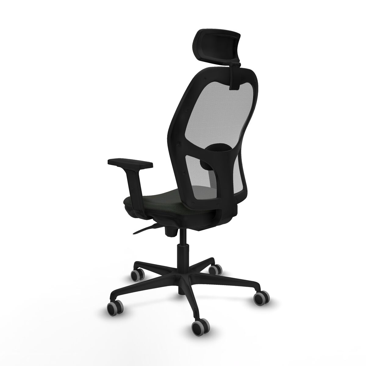 Silla de Oficina con Cabecero Piqueras y Crespo 2D036G2 Negro