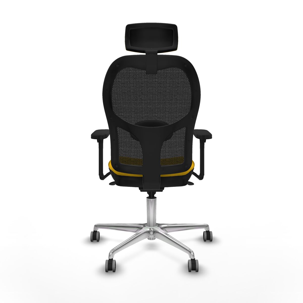 Silla de Oficina con Cabecero Piqueras y Crespo 3D086G2 Amarillo