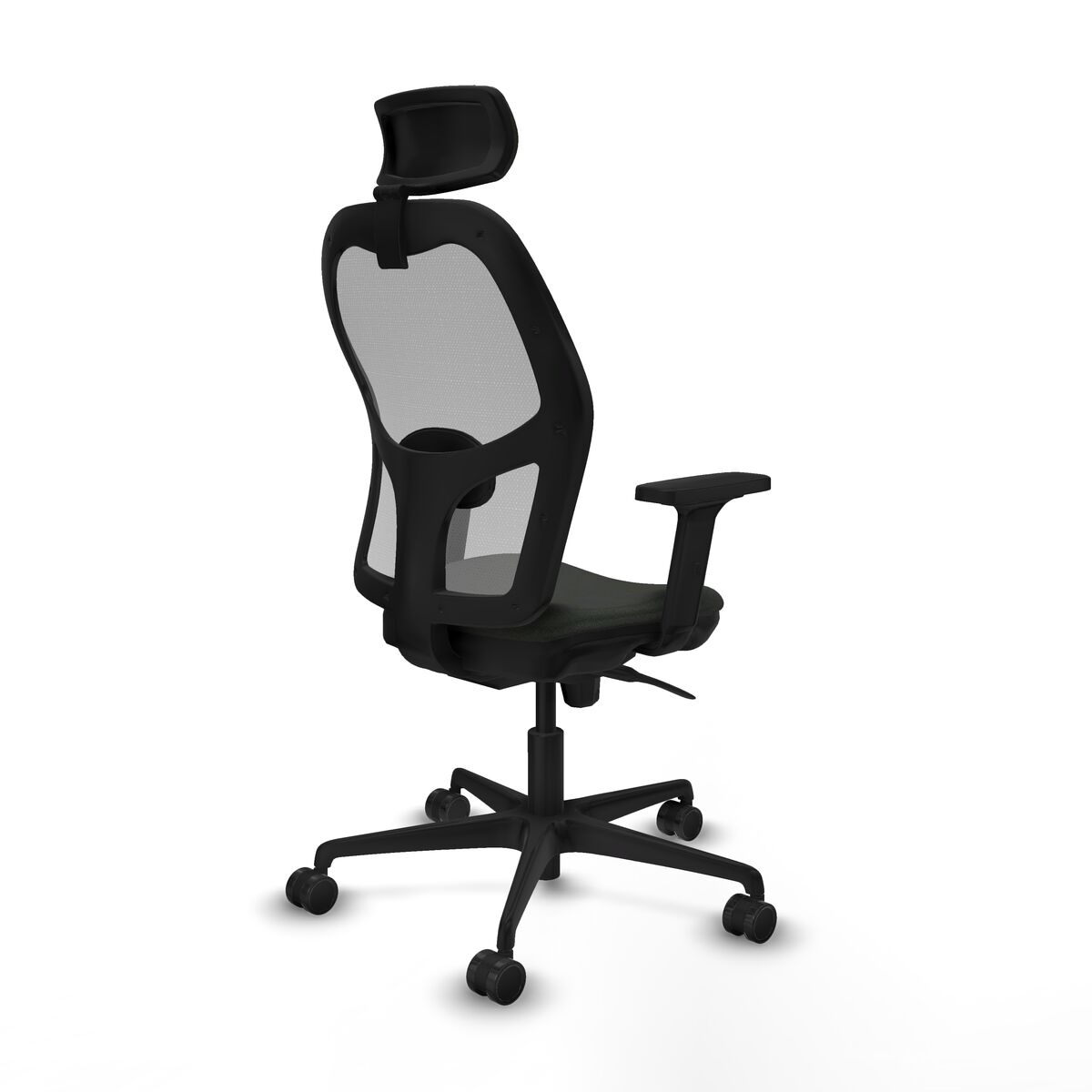 Silla de Oficina con Cabecero Piqueras y Crespo 2D036N2 Negro