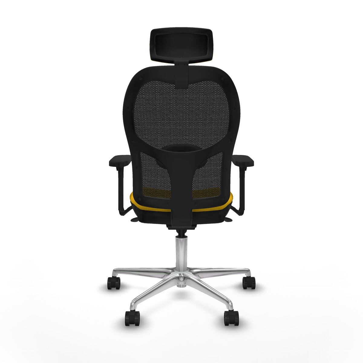 Silla de Oficina con Cabecero Piqueras y Crespo 3D086N2 Amarillo