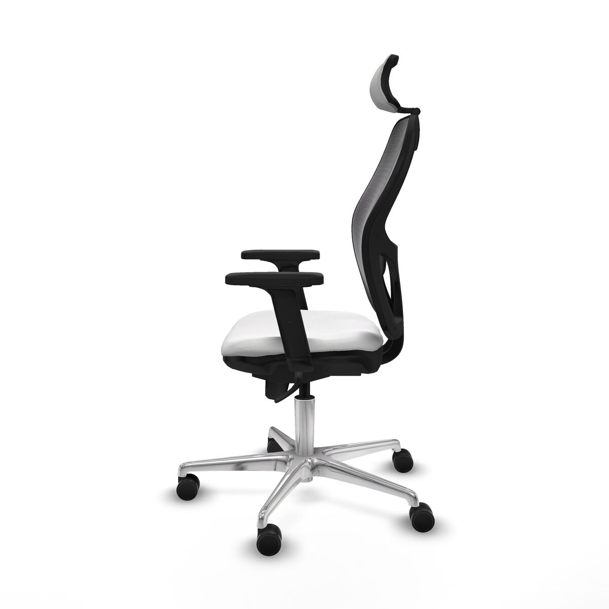 Silla de Oficina con Cabecero Piqueras y Crespo 2D086N2 Blanco