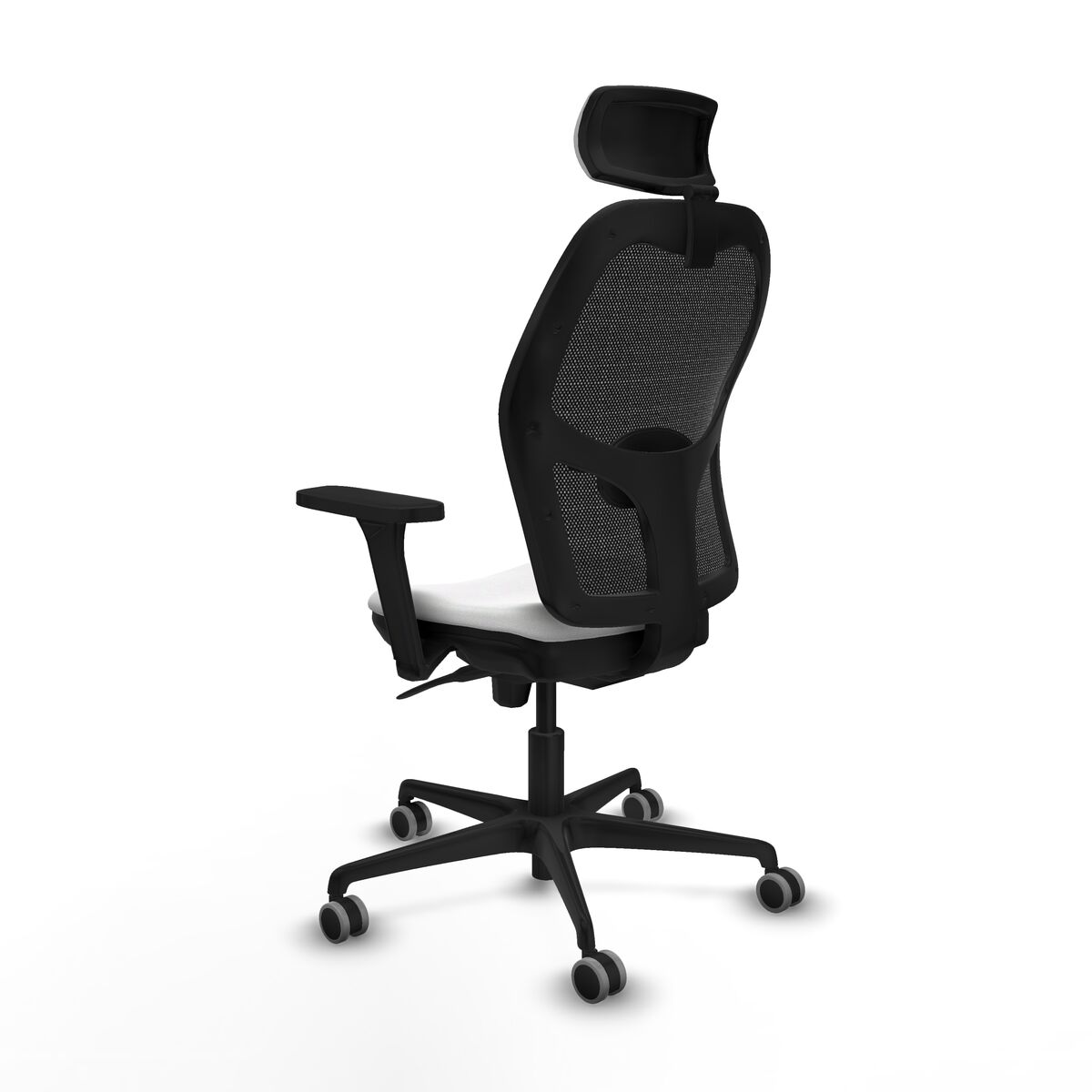 Silla de Oficina con Cabecero Piqueras y Crespo 3D036G2 Blanco