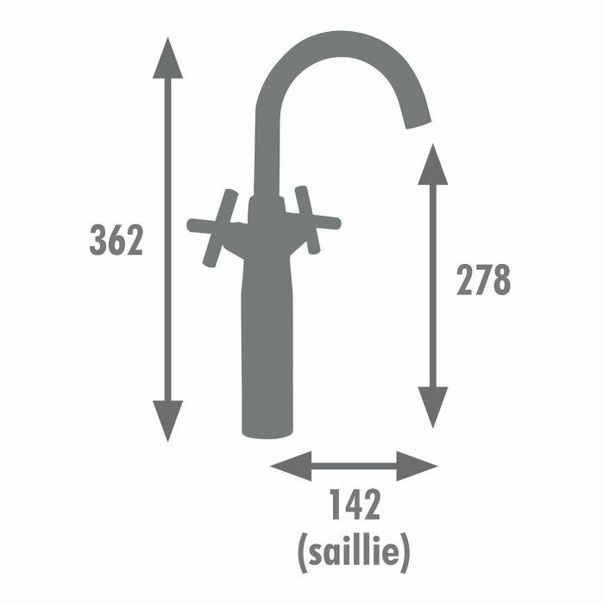 Grifo Monomando Edouard Rousseau Negro