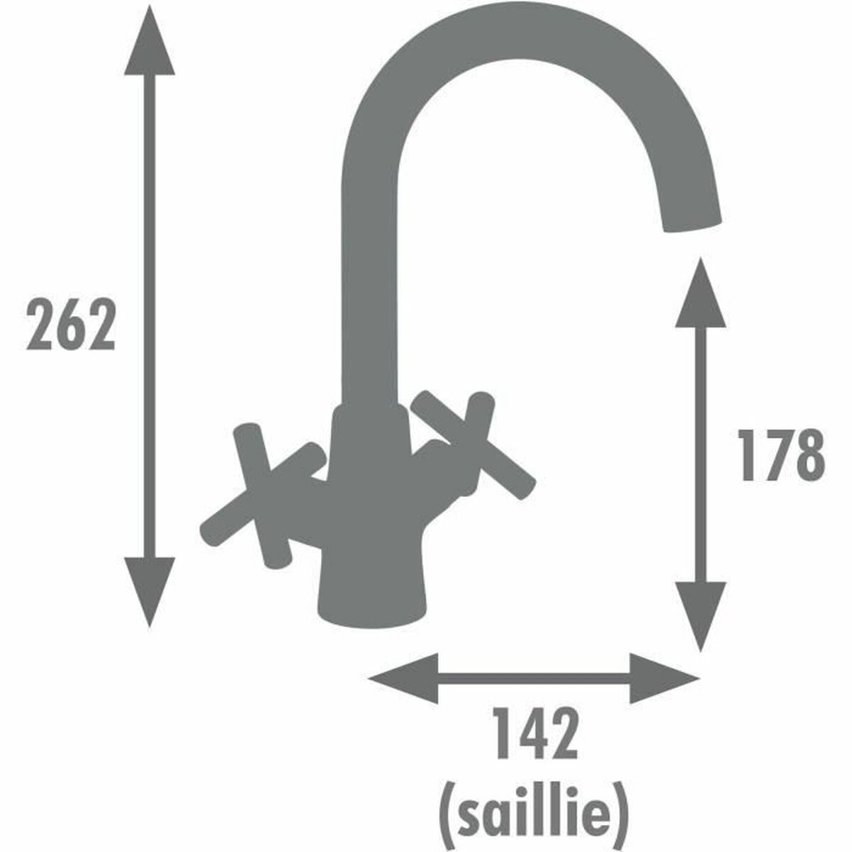Grifo Monomando Edouard Rousseau Negro