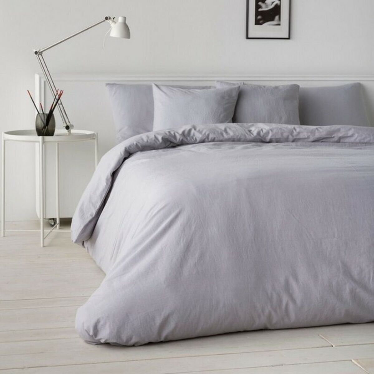 Funda Nórdica Naturals Gris 204 x 200 cm