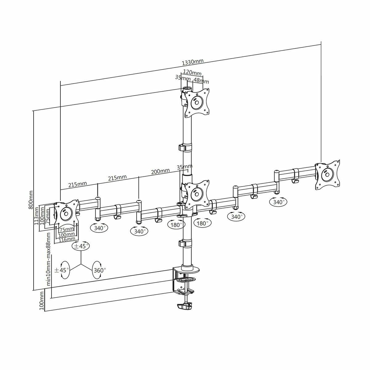 Soporte TV Aisens DT27TSR-379 13"