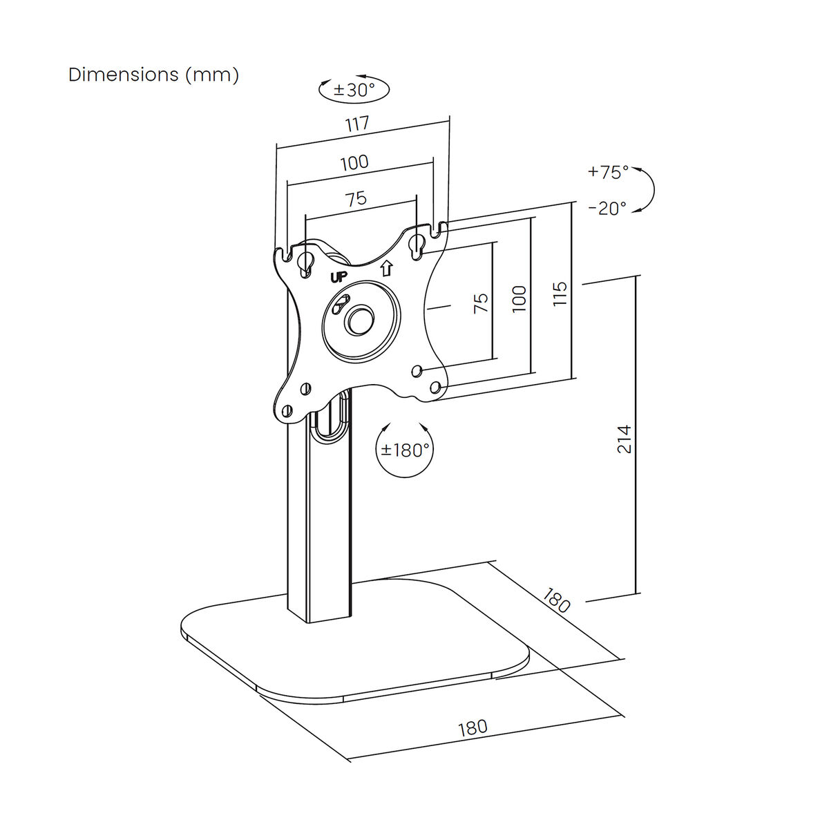 Soporte TV Aisens DT24TSR-371 10"
