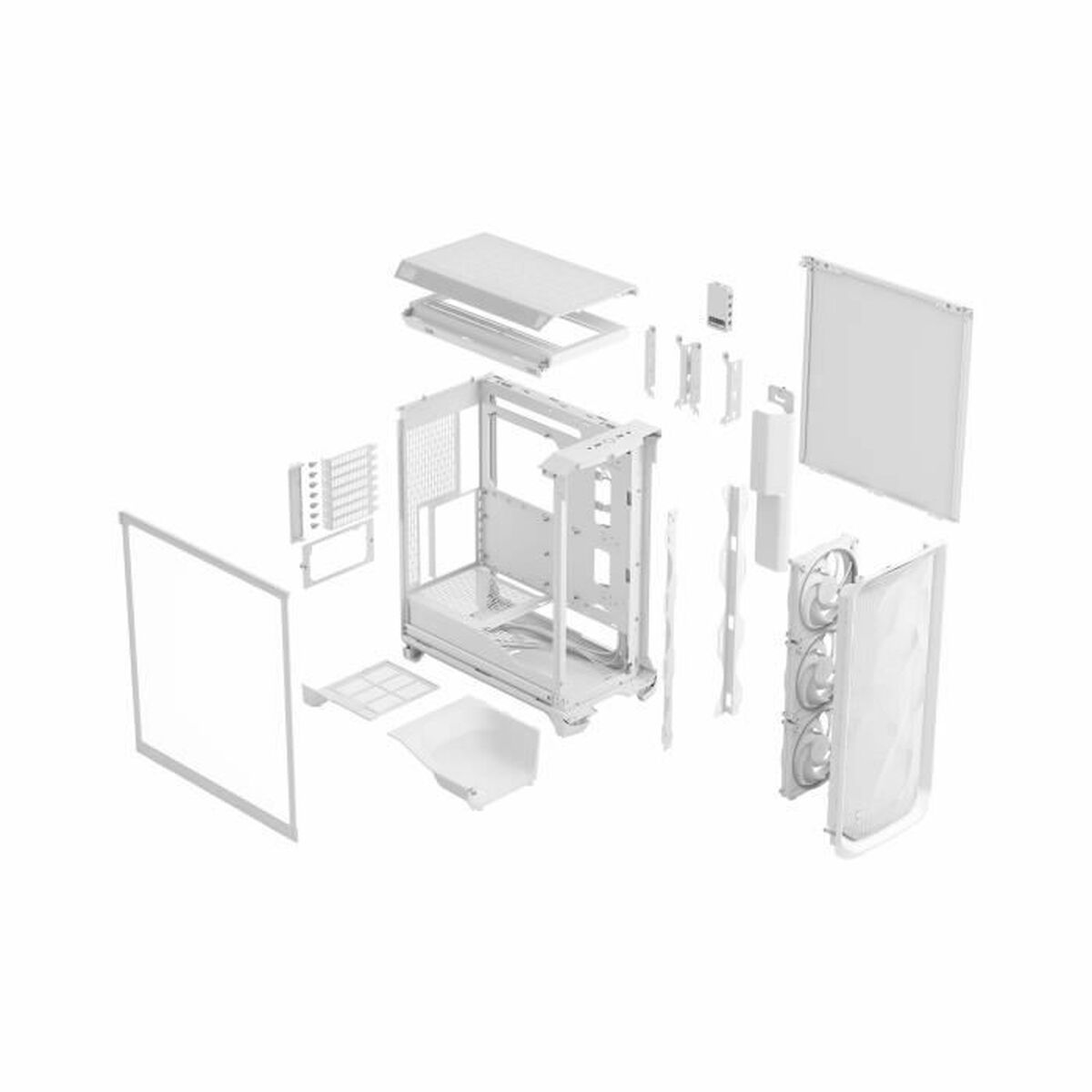 Caja Semitorre ATX Fractal Blanco