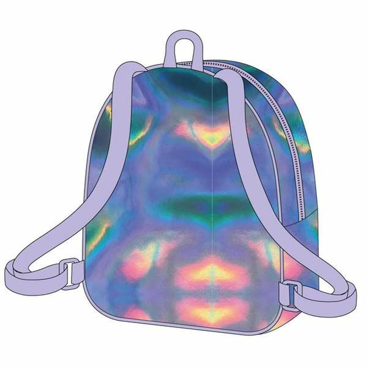 Mochila Escolar Hello Kitty Morado