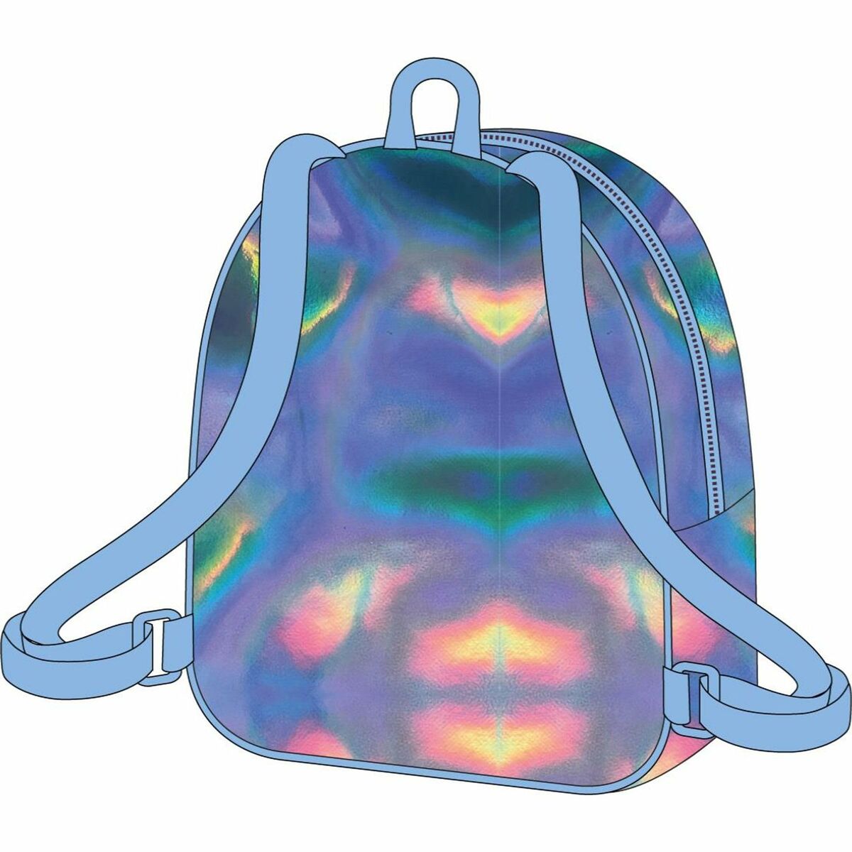 Mochila Escolar Stitch Azul