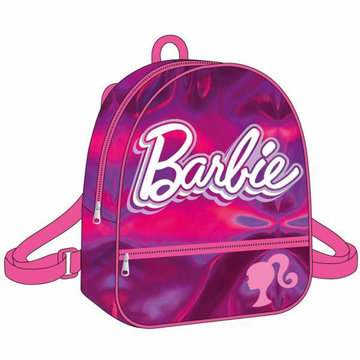 Mochila Escolar Barbie Rosa
