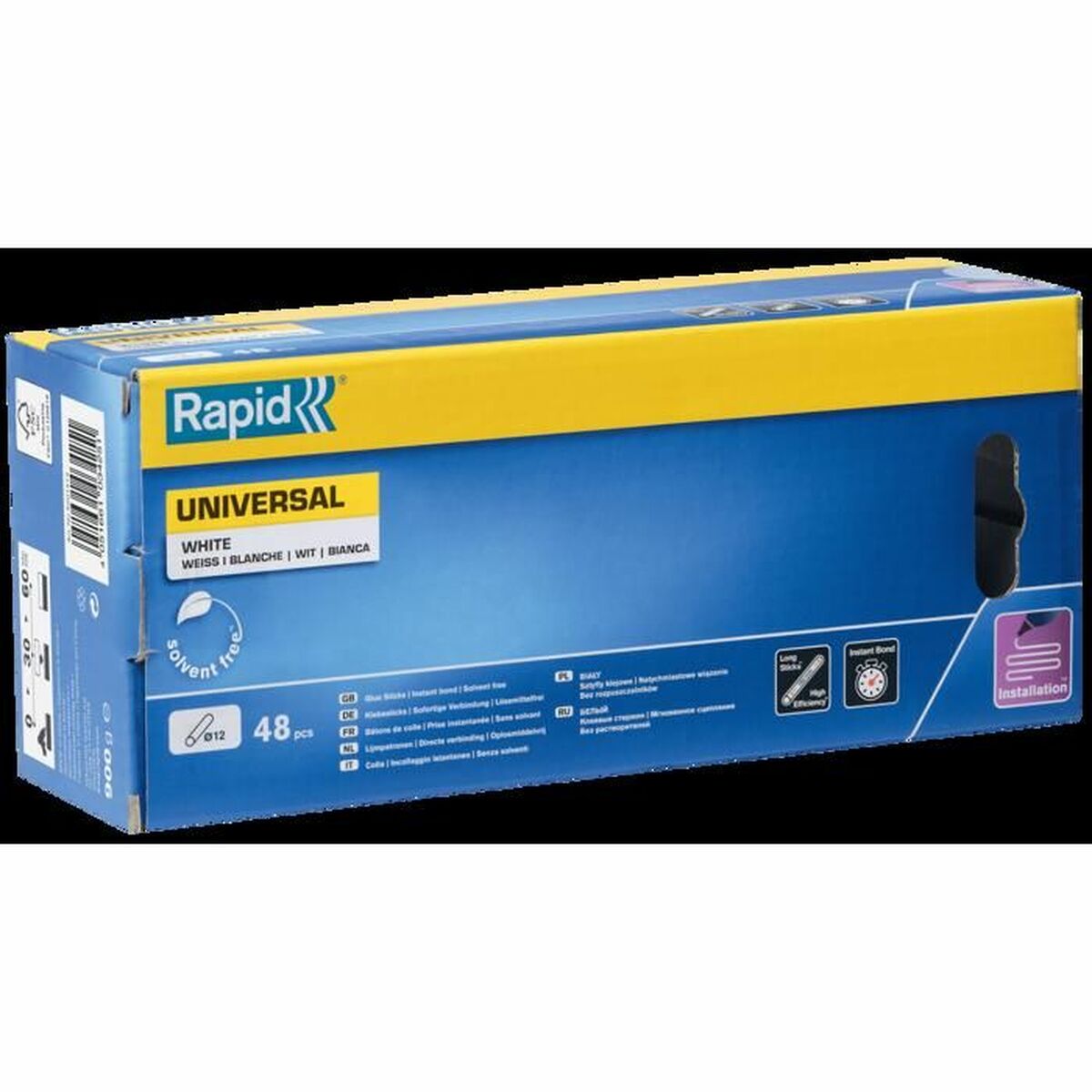 Barras de cola termofusible Rapid Rapid Blanco Ø 12 mm 48 Piezas