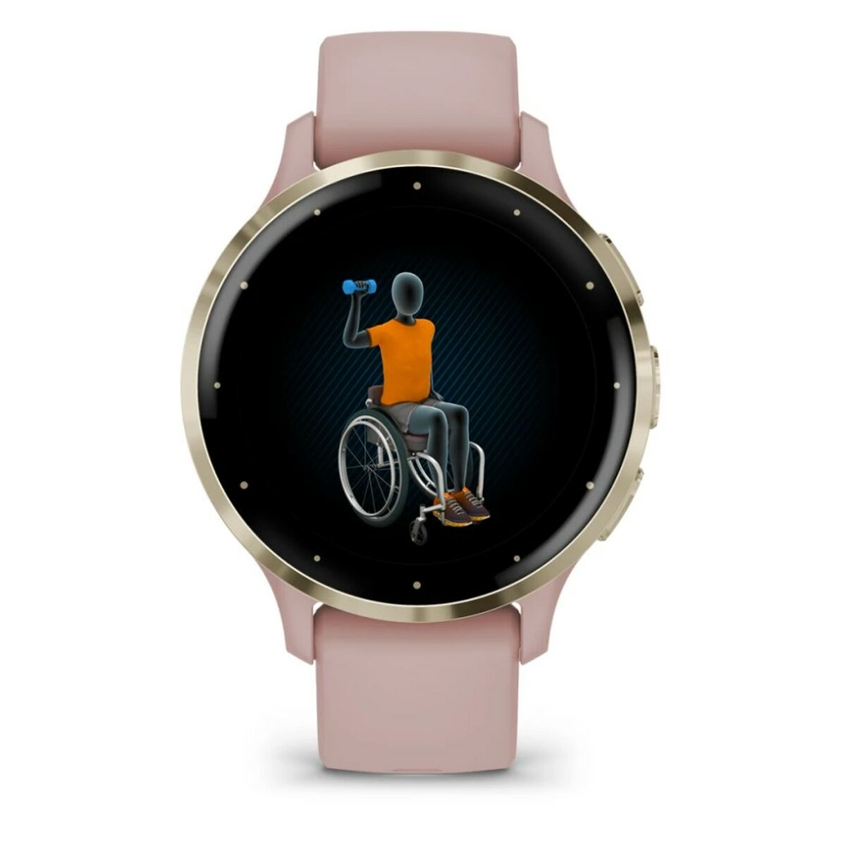 Reloj Hombre GARMIN 010-02785-03 Blanco Oro Rosa