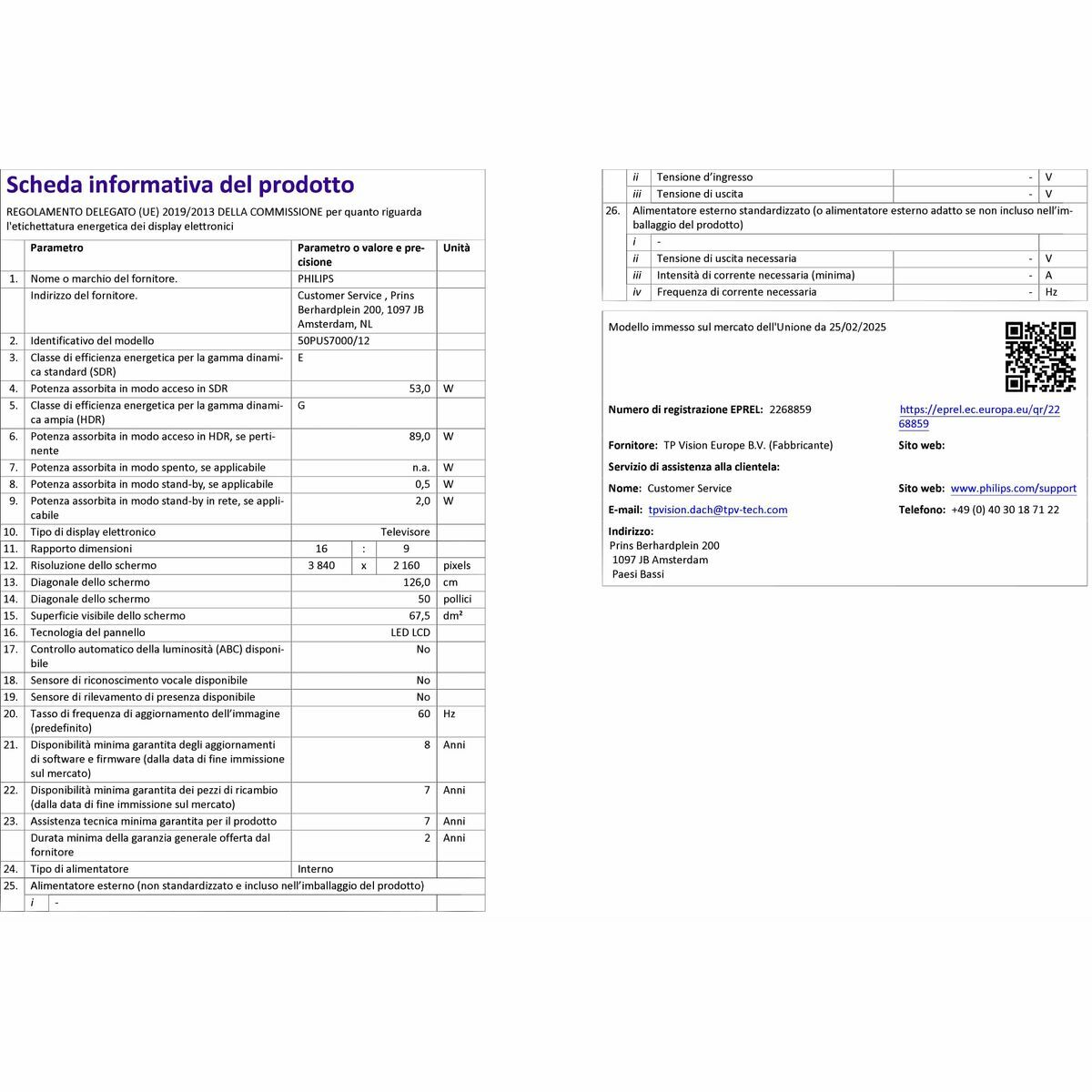 Smart TV Philips 50PUS7000 50" 4K Ultra HD LED HDR
