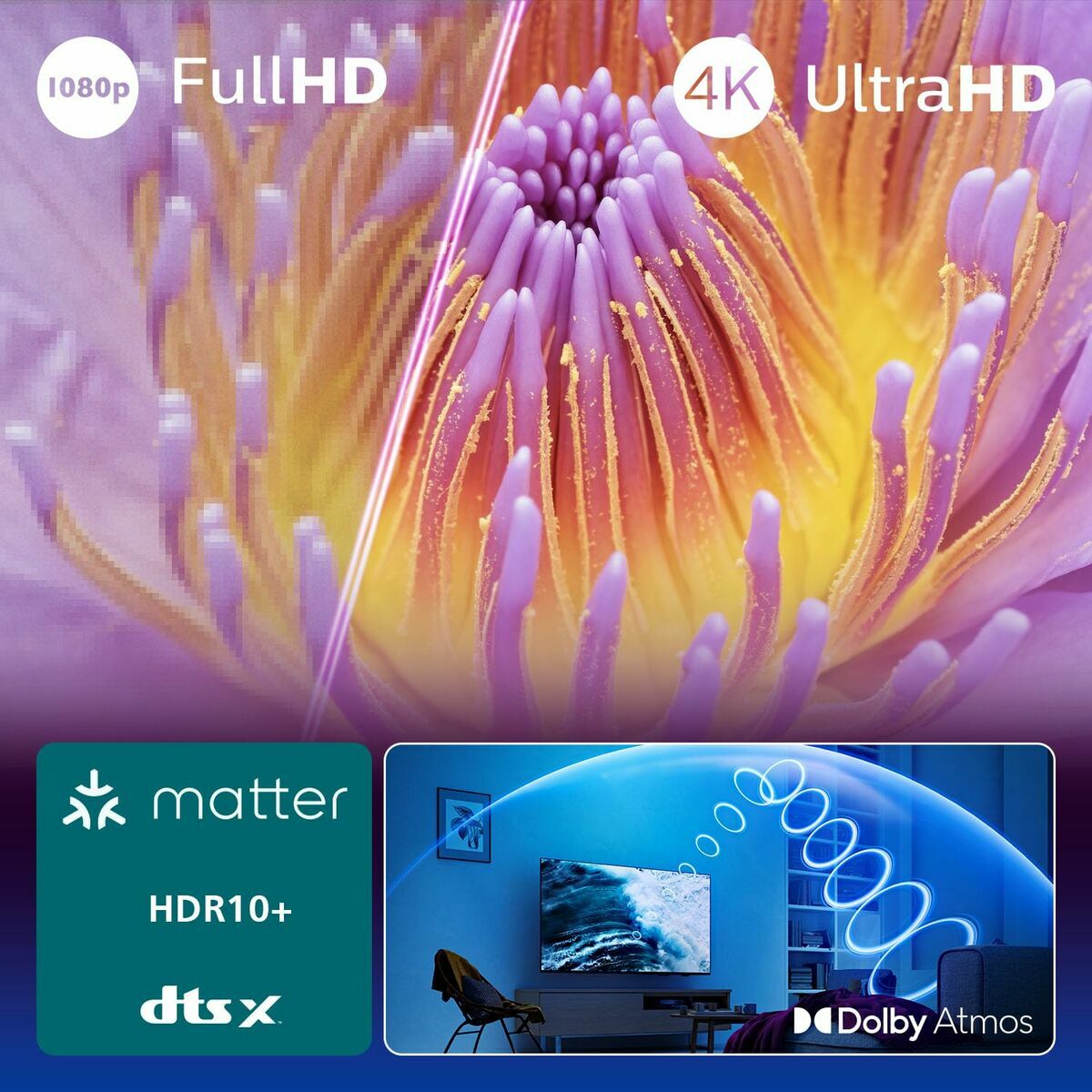 Smart TV Philips 50PUS7000 50" 4K Ultra HD LED HDR