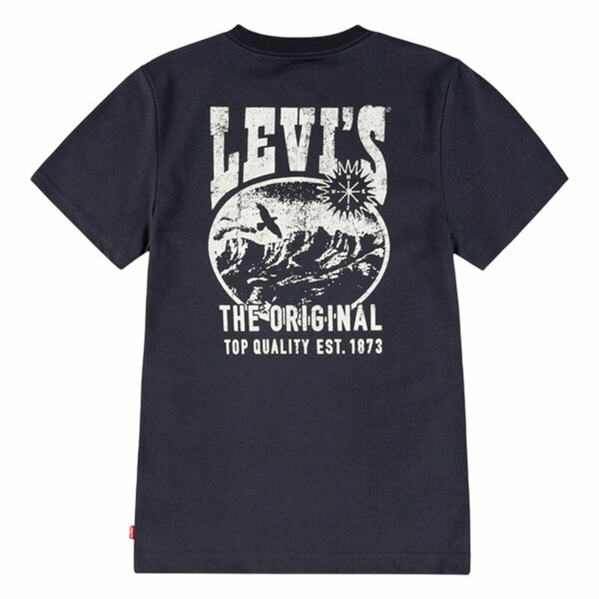 Camiseta de Manga Corta Infantil Levi's Lvb Valley View Negro