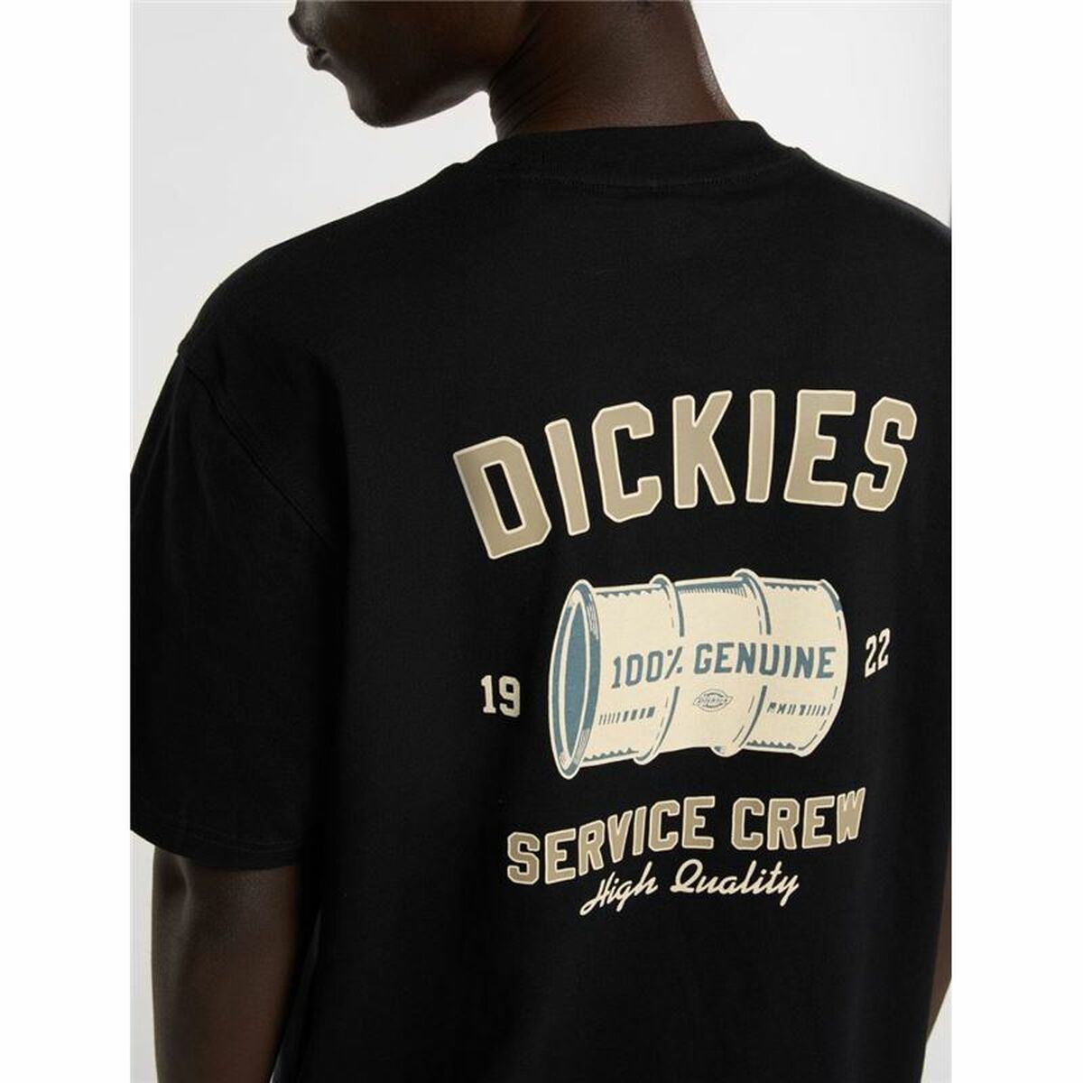 Camiseta de Manga Corta Hombre Dickies Service Crew Ss Tee Negro