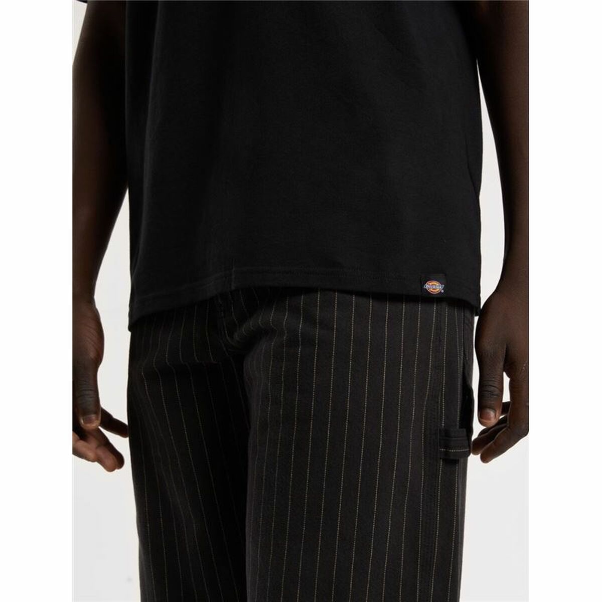 Camiseta de Manga Corta Hombre Dickies Service Crew Ss Tee Negro