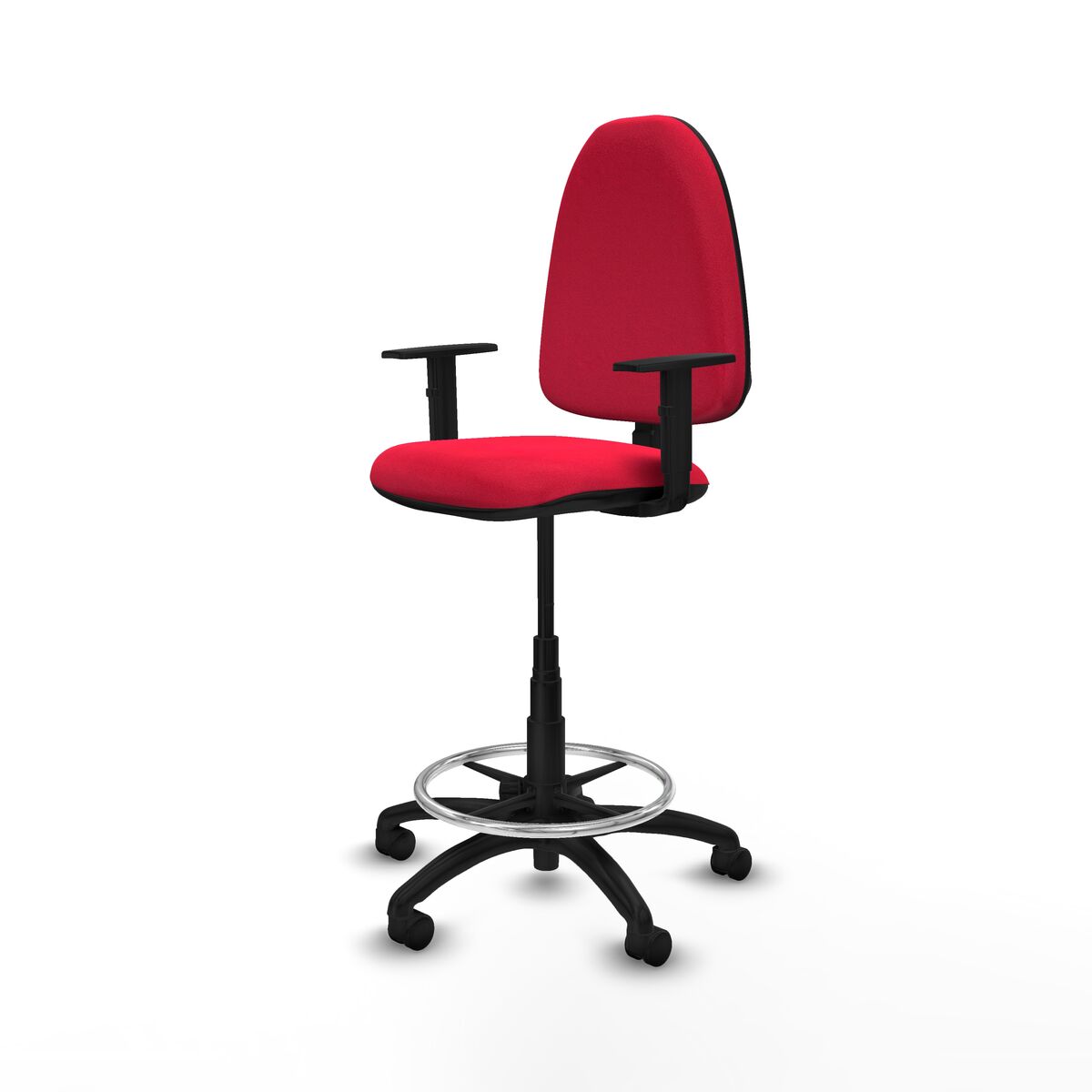 Silla de Oficina Piqueras y Crespo B1D01RN Rojo Alta