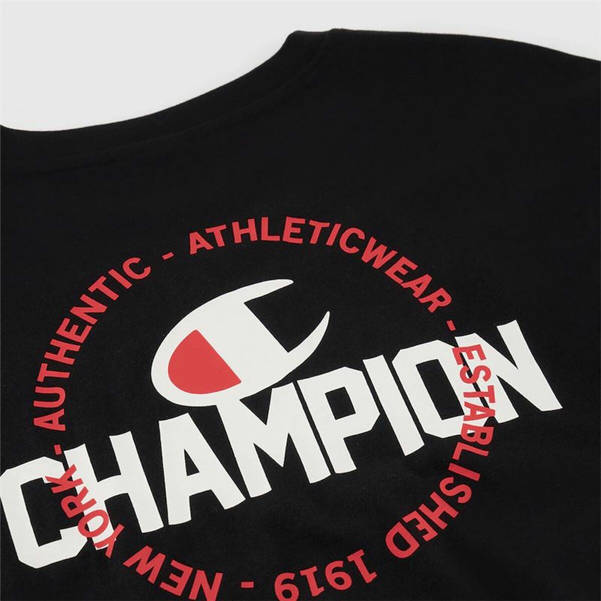 Camiseta de Manga Corta Hombre Champion Champion SS Negro