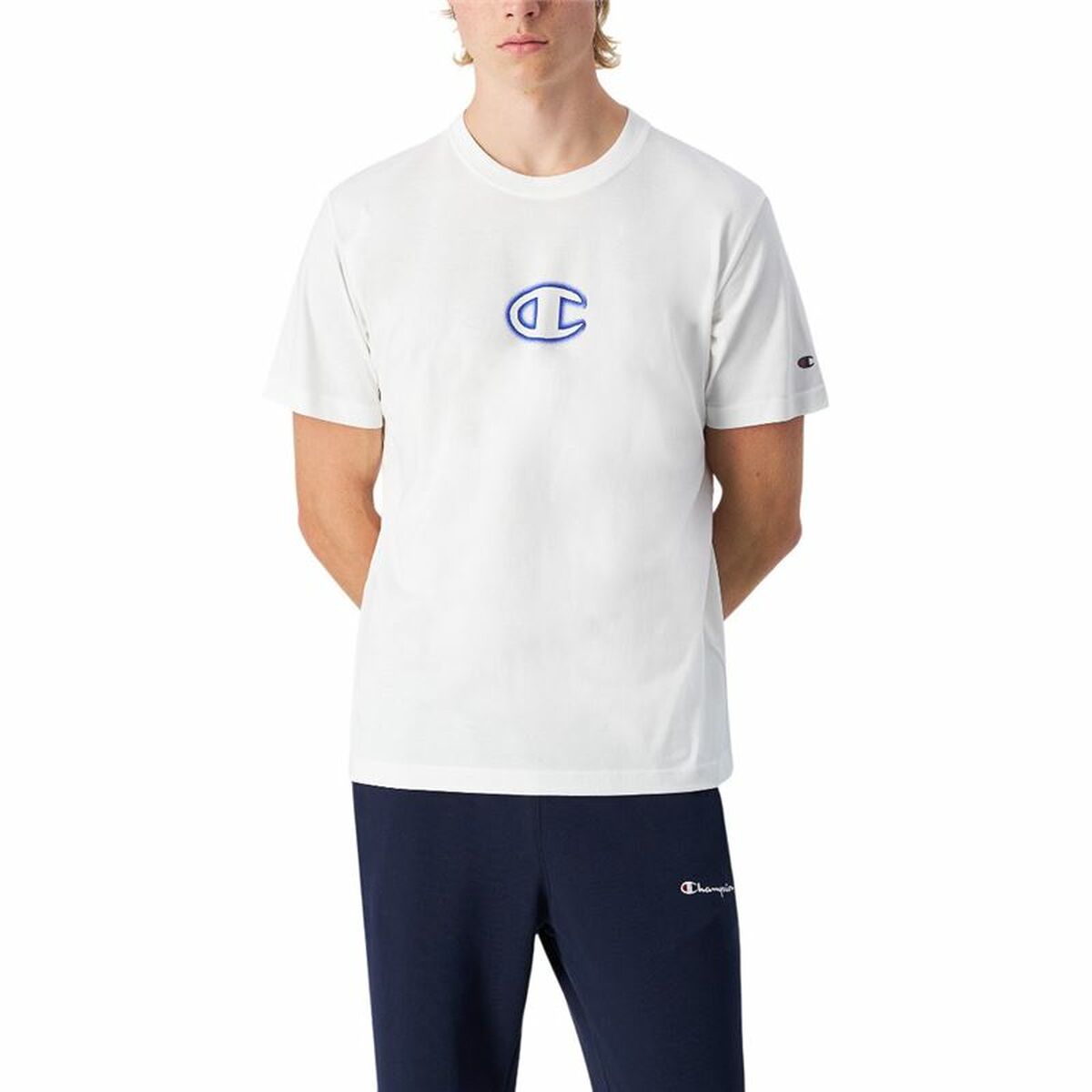 Camiseta de Manga Corta Hombre Champion Blanco