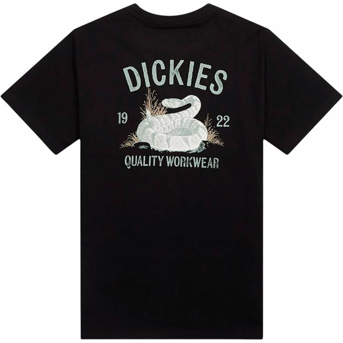Camiseta de Manga Corta Hombre Dickies Dickies Snake Ss Tee Negro