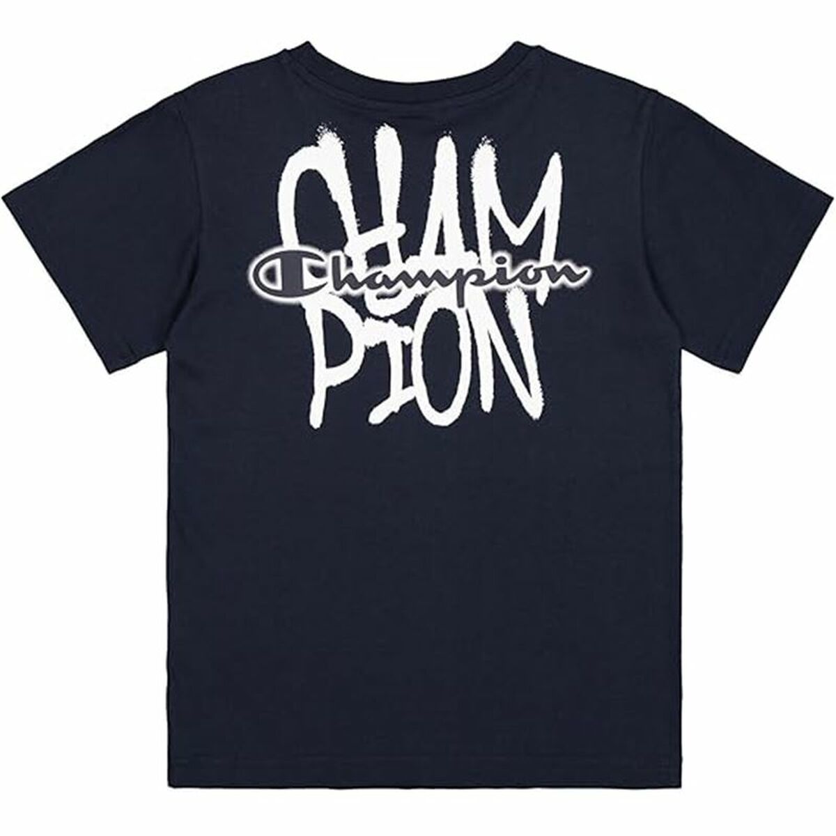 Camiseta de Manga Corta Infantil Champion Champion SS Azul marino