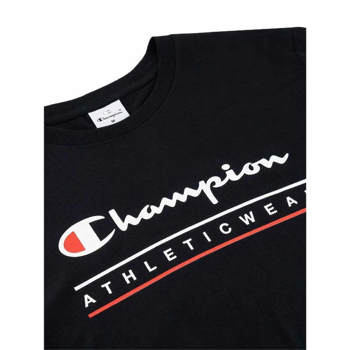 Camiseta de Manga Corta Hombre Champion Negro