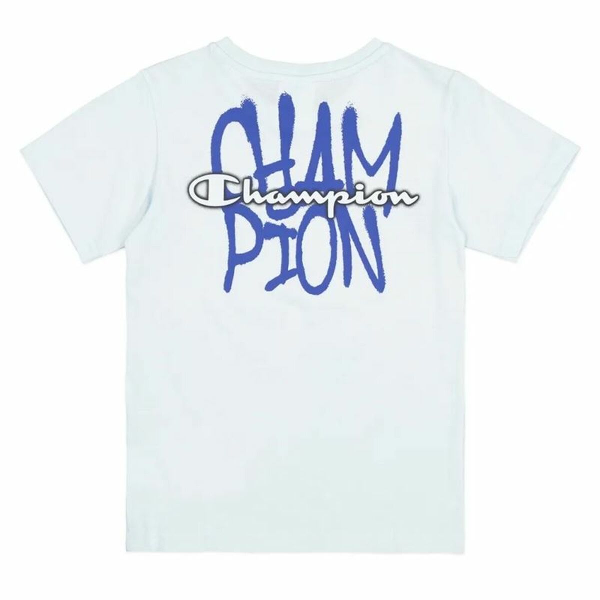 Camiseta de Manga Corta Infantil Champion Azul