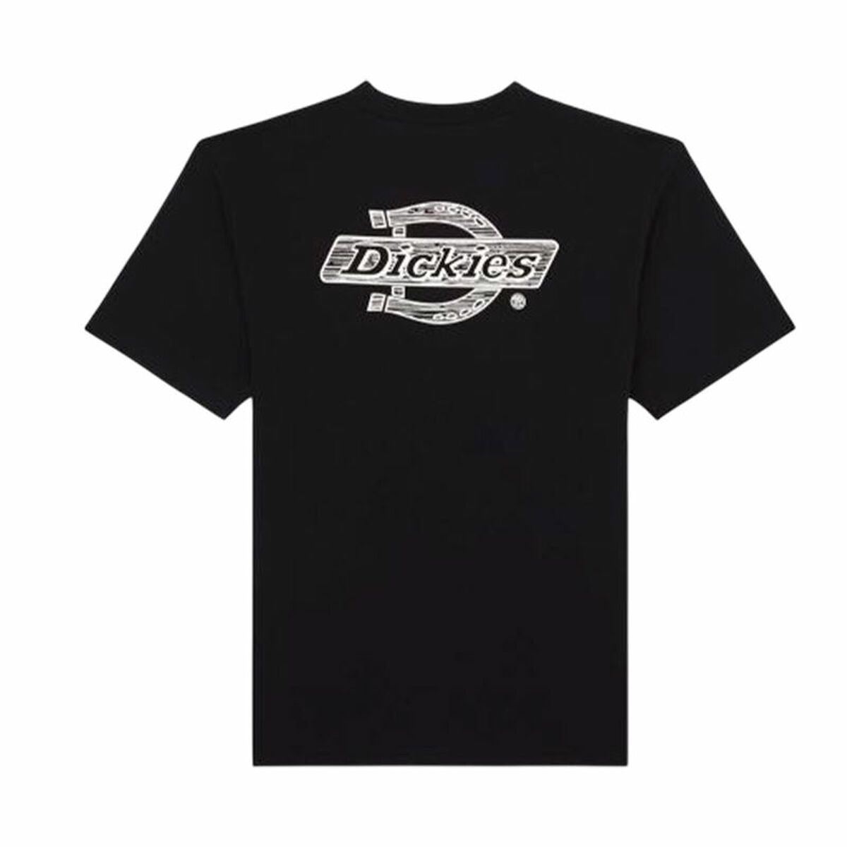 Camiseta de Manga Corta Hombre Dickies Wood Logo Negro