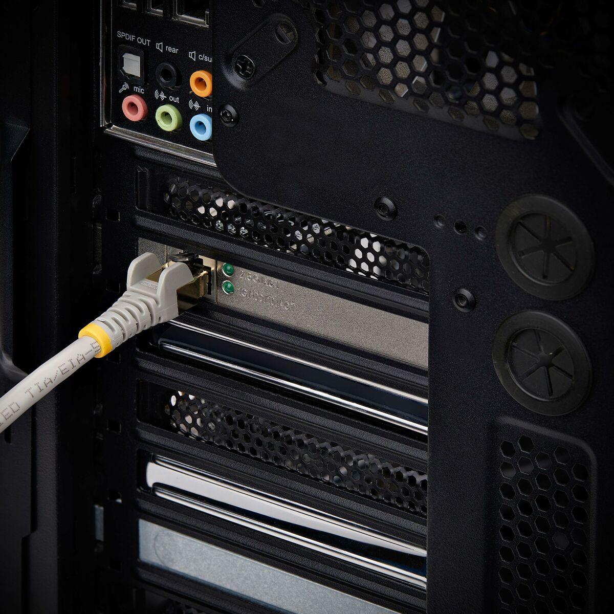 Cable USB Startech PR12GI-NETWORK-CARD Negro