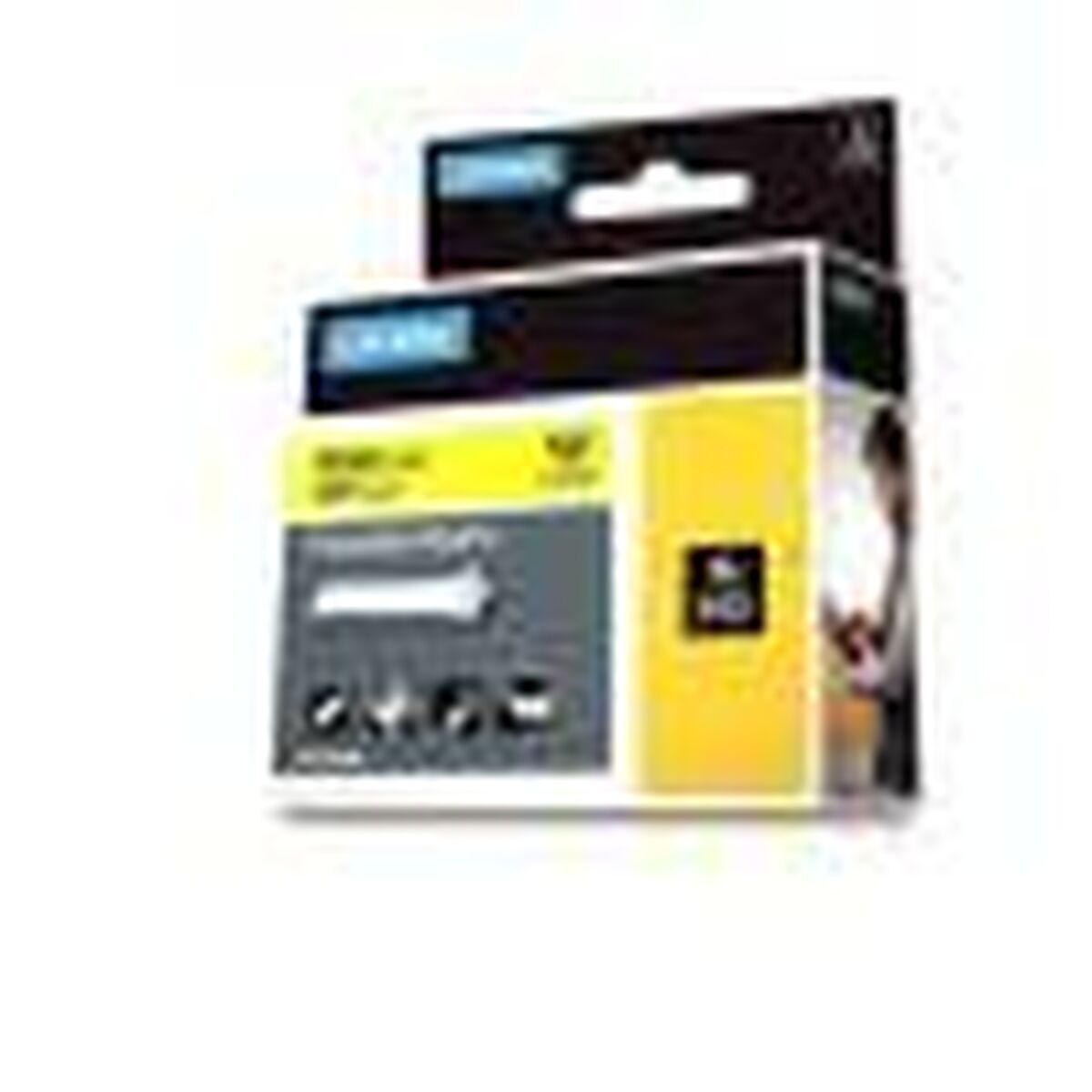 Cinta Laminada Dymo Nylon Flexible IND Multicolor Negro/Amarillo