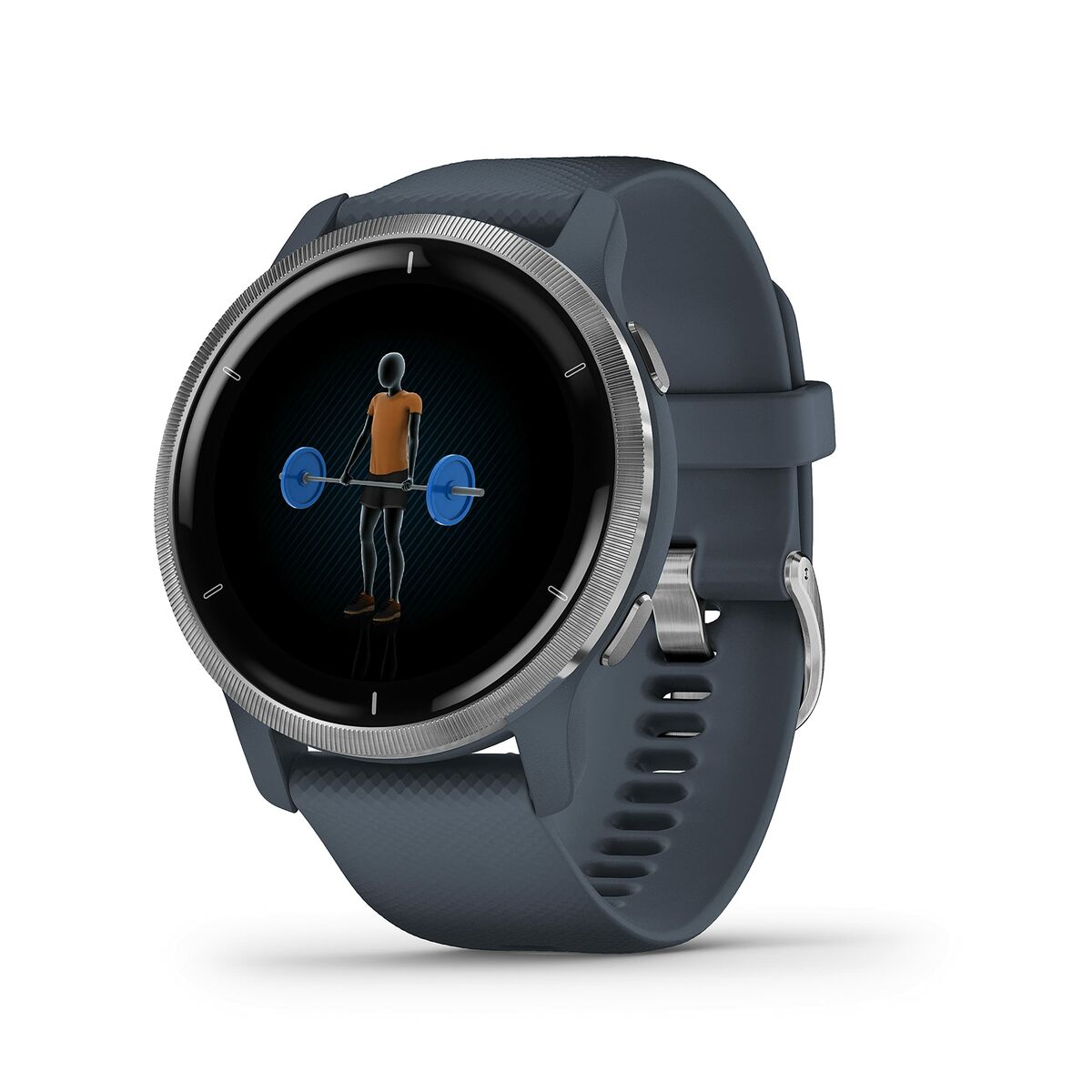 Smartwatch GARMIN 010-02430-10 Azul Plateado